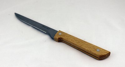 Нож кухонный для отделения мяса от кости 27,5*15*2 см узкий с деревянной ручкой 5317 фото