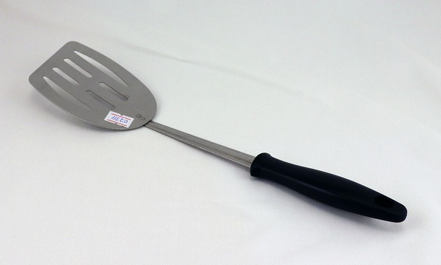 Лопатка кухонна вигнута з пластмасовою ручкою 7311 фото
