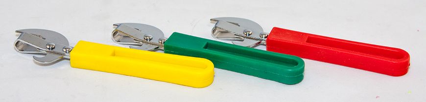 Консервовідкривач металевий із пластмасовою ручкою 17513 фото