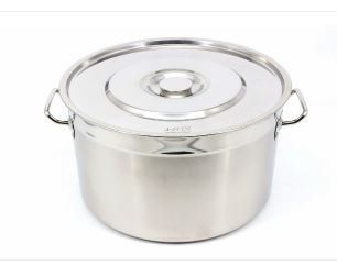 КАстрюля 24 л нержавеющая сталь с крышкой 35,5*26,5 см 24/2204 фото