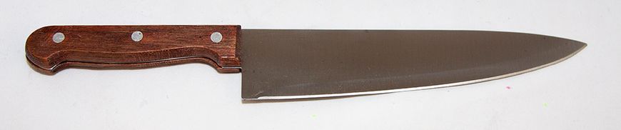 Нож кухонный Шеф-повар с коричневой деревянной ручкой 5306 фото