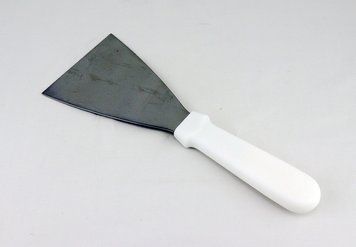 Шпатель прямой со срезанным краем и белой ручкой 16921 фото