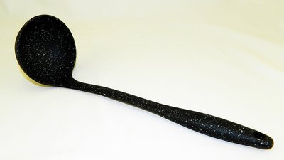 Ложка розливна 120 мл тефлон, чорний мармур 19212 фото