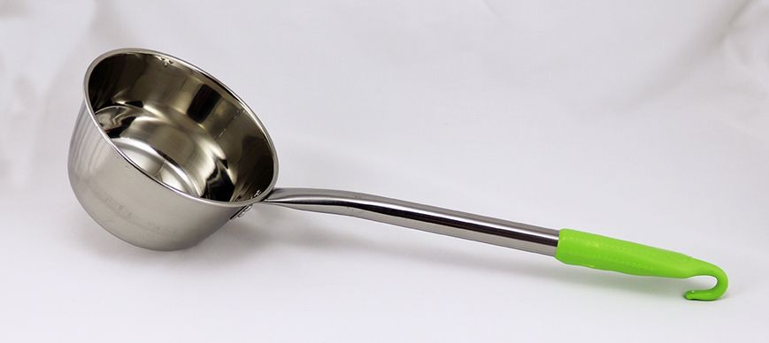 Ківш-ополоник 1 л з довгою ручкою і гачком, діаметр чаші 16 см 2202 фото
