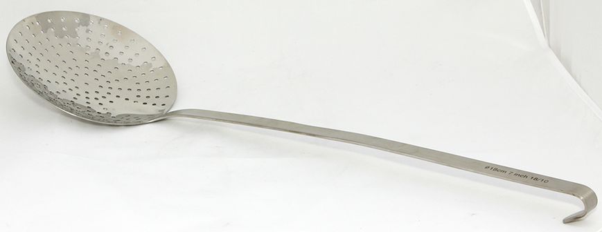 Шумовка моноблок, нержавеющая сталь, диаметр 24 см ш/76 фото