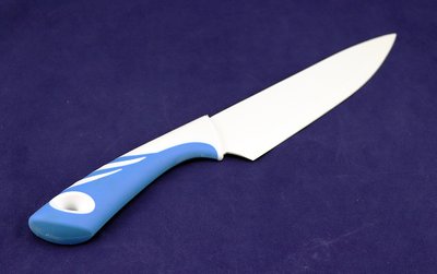 Нож кухонный широкий с антискользящей ручкой 17108 фото