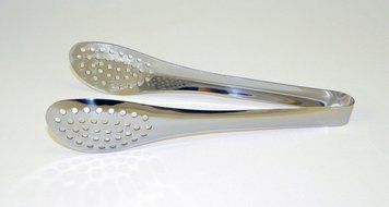 Щипці подвійні овальна лопатка з отворами 18341 фото